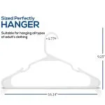 Adult plastic tubular hanger for Coats,Pants,Dress - Afbeelding 2