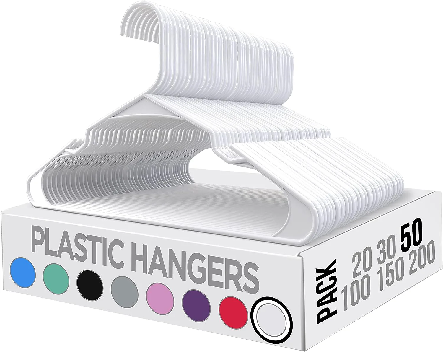witte standaard plastic buishanger 40,5cm