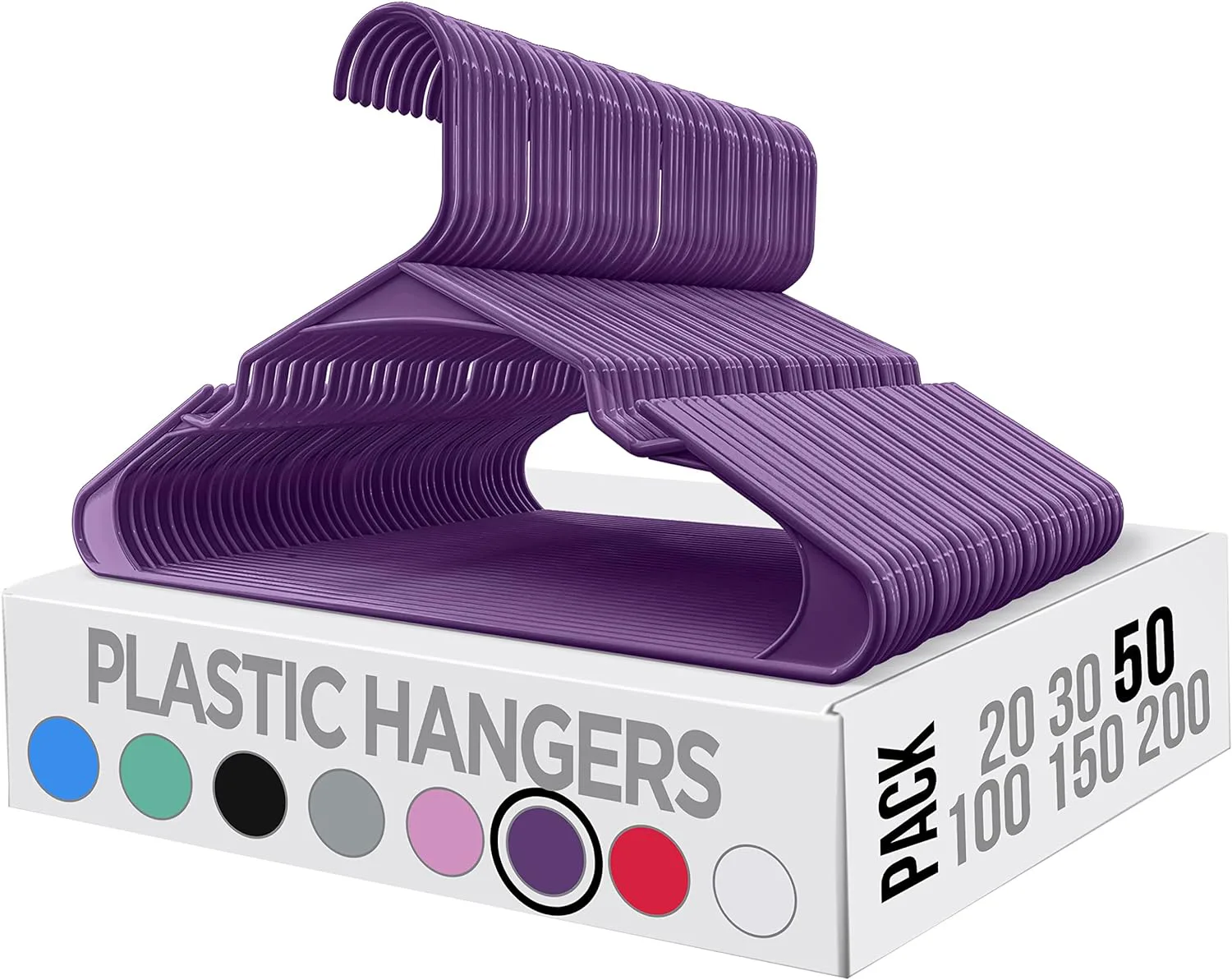 paarse kleurrijke plastic buishanger 1002