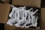 Children's PP white clothes hanger - Imagen 4