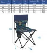 Custom Design Logo Printed Outdoor Beach Chair Portable Backpack Chair Fishing Hiking Folding Foldable Camping Chair – Image 2