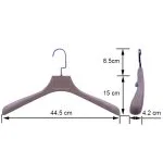 Mens Suit Hangers - Wide Shoulder 44.5cm with Pants Bar – Image 2