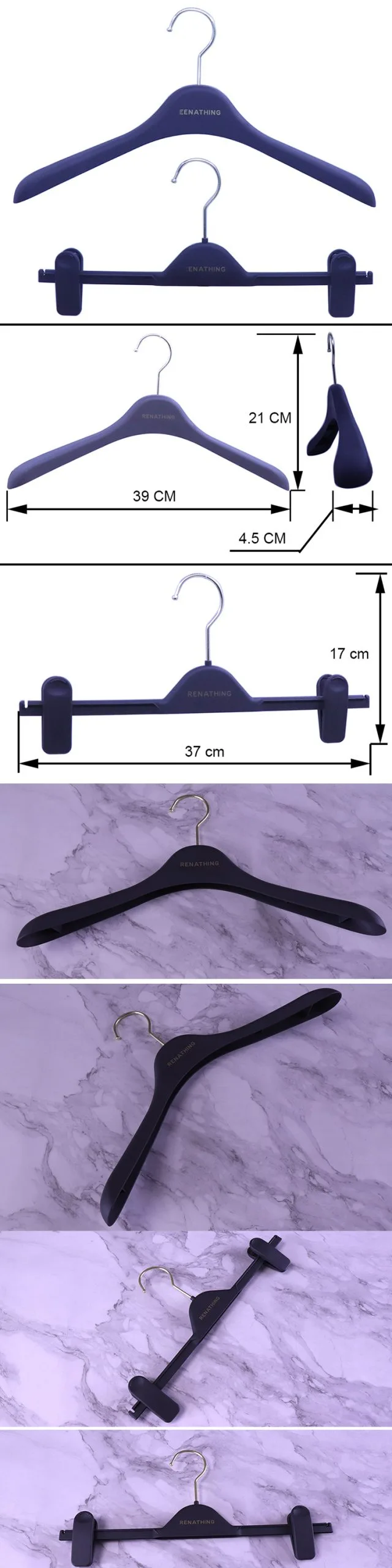 rubber coated hanger comparison H652 and H612 wholesale options
