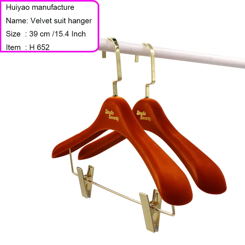 rubber coated womens suit hanger H652 39cm 4.5cm wide shoulder