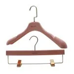 H653 flocked clothes hanger flat hook-01 - Imagem 3