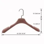 H653 flocked clothes hanger flat hook-01 - Imagem 2