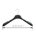 H653 flocked clothes hanger flat hook-01 - Imagem 16