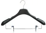 H653 flocked clothes hanger flat hook-01 - Imagem 17