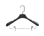 H653 flocked clothes hanger flat hook-01 - Imagem 18