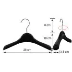 Kids Wide Shoulder Clothes Hangers with Non-Slip Grip & Bottom Clip – Image 2
