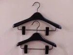 Kids Wide Shoulder Clothes Hangers with Non-Slip Grip & Bottom Clip – Image 4