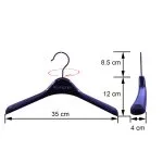 Kids Wide Shoulder Clothes Hangers with Non-Slip Grip & Bottom Clip – Image 3