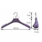 Woman's velvet suit coat hanger with non-slip strip - Afbeelding 2