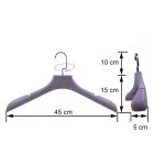 Men's velvet suit coat hanger with non-slip strip - Image 2
