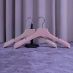 Men's velvet suit coat hanger with non-slip strip