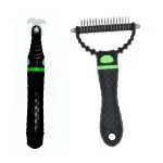 factory outlet Pet Hair Remover Brush Double Sided Undercoat Rake Dog Dematting Tool Cat Deshedding Comb – Image 8