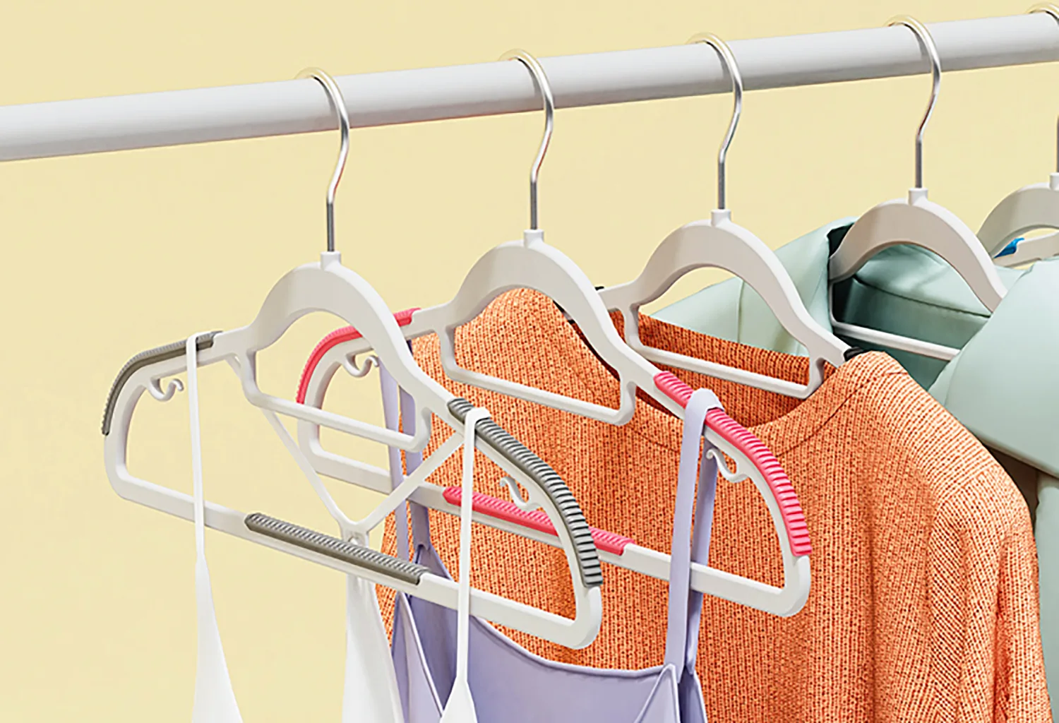 non slip plastic hangers keeping closet wardrobes organized