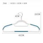 Custom Non-Slip Plastic Hangers with Rubber Grips (Adult Bulk) - الصورة 2