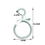 Bead scarf hanger pearl veil hanger for clothing store display - immagine 4