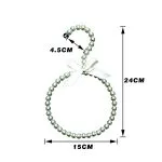 Bead scarf hanger pearl veil hanger for clothing store display - immagine 5