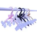 Clips en perles de perle pour cintre à pantalon, clips pour sous-vêtements en gros
