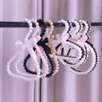 Bead scarf hanger pearl veil hanger for clothing store display - immagine 7