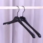 Custom Plastic Clothes Hangers with Anti-Slip Shoulders (Bulk) – Image 4