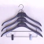 Custom Large Plastic Coat Hangers with Anti-Slip Shoulders (Bulk) – Image 4