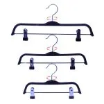 ⁦Custom Plastic Pants Hangers with Movable Clips (Retail Bulk)⁩ - الصورة ⁦6⁩