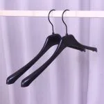 Custom Plastic Clothes Hangers with Anti-Slip Shoulders (Bulk) – Image 5