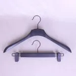 Custom Large Plastic Coat Hangers with Anti-Slip Shoulders (Bulk) – Image 5