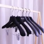 Custom Plastic Suit Hangers with Metal Clips (4-Style Series) – Image 7