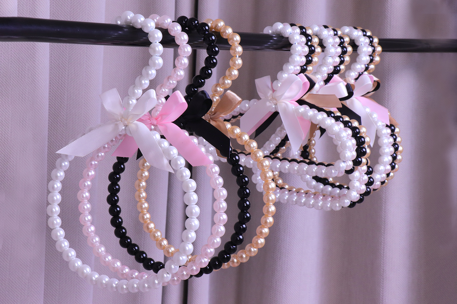 bead scarf hanger pearl