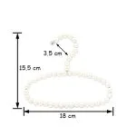 Bead scarf hanger pearl veil hanger for clothing store display - immagine 2