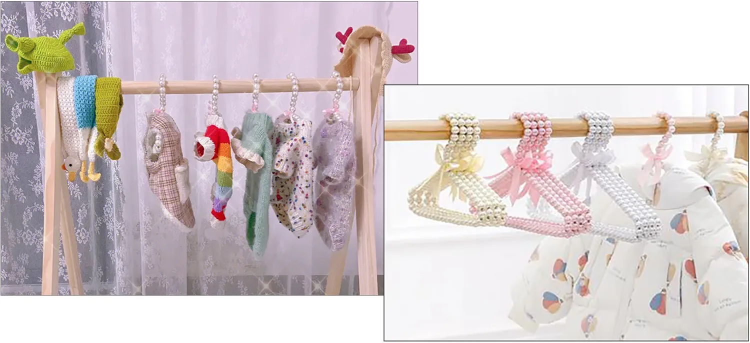 Support à perles pour vêtements d'enfants