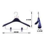 Custom Plastic Suit Hangers with Metal Clips (4-Style Series) – Image 2