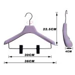 Custom Velvet Suit Hangers for Bridal & Youth Apparel (36cm Bulk) - immagine 2