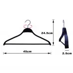 Custom Heavy Duty Plastic Hangers with Crossbar (Menswear Bulk) - Image 3
