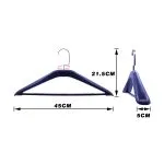 Custom Plastic Hotel Hangers with Crossbar & Clips (Bulk) – Image 4