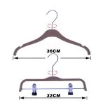 Custom Kids Plastic Hangers with Anti-Slip Hooks (Retail Bulk) – Bild 3