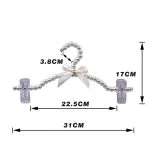 Pants hangers with clips Underwear clip ABS bead pearl - Imagen 4