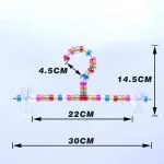 Beaded Pants Hangers - Colorful PMMA Acrylic Bead | 3 Sizes - Image 4