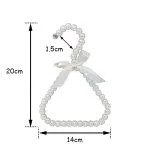 Bead scarf hanger pearl veil hanger for clothing store display - immagine 3