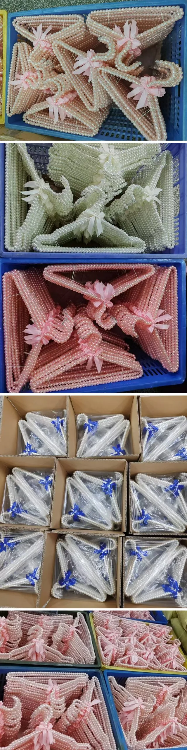 Überblick über die Herstellung von Perlenkleiderbügeln