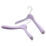 Solid wood hanger burlywood black wood wide shoulder hangers - Imagem 4