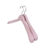 Solid wood hanger burlywood black wood wide shoulder hangers - Imagem 5