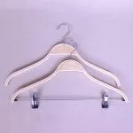 Zara hanger wooden coat suit hanger with clips - Image 6
