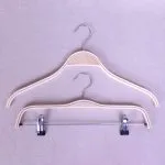 Zara hanger wooden coat suit hanger with clips - Image 7