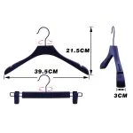 Premium Custom Logo Plastic Hangers (Faux Wood Series) - Image 2