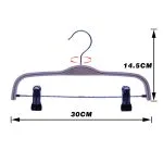 Wooden pants hanger clothing store hanger with logo - immagine 2